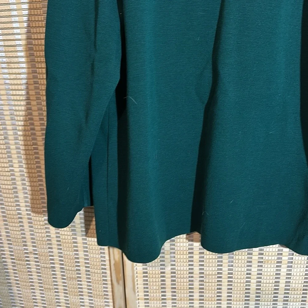 Devernois Paris Vintage 1970s Forest Green Preppy Cardigan Sweater Blazer 18? - Picture 13 of 16